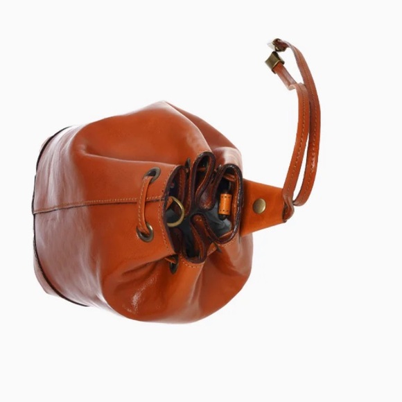 leather Calfskin Cyprus Bucket Bag